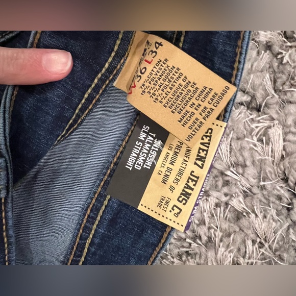 NWT Seven jeans. Men’s super stretch, power straight. 36x34 - Picture 6 of 9
